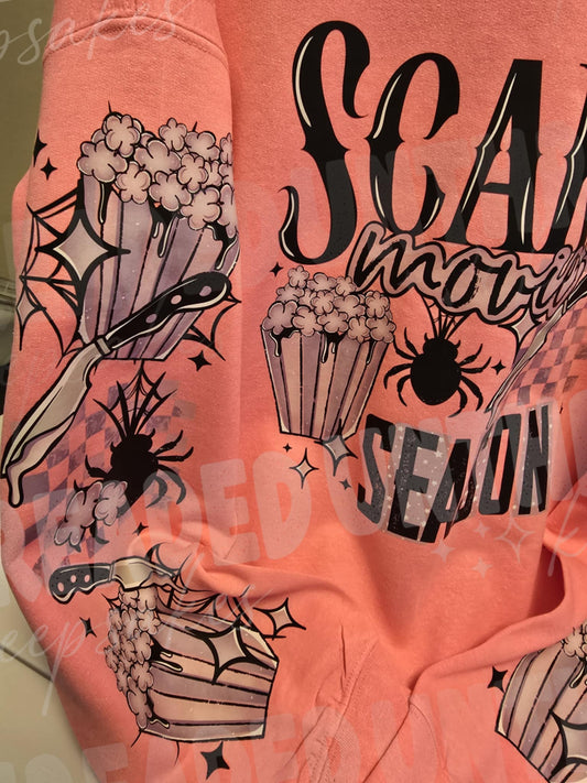 👻🍿 Scary Movie Season Hot Pink Sweatshirt – 2X