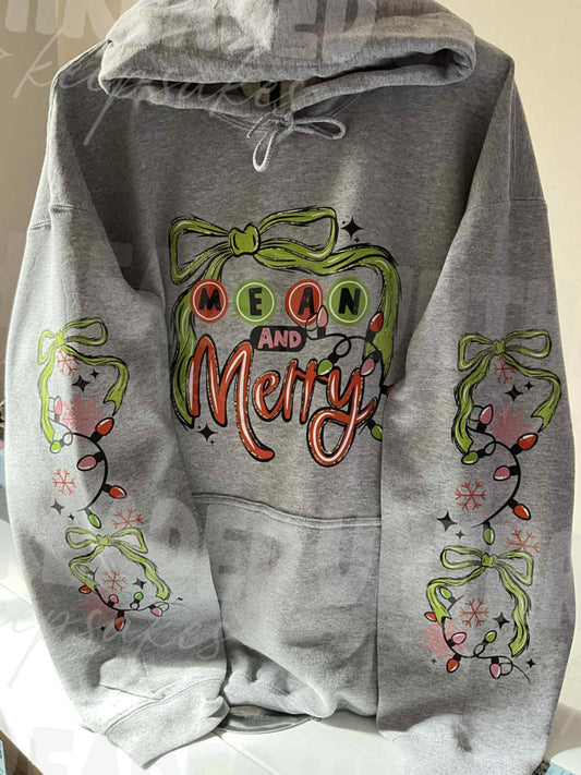 🎄 Mean & Merry Hoodie – XL 🎁