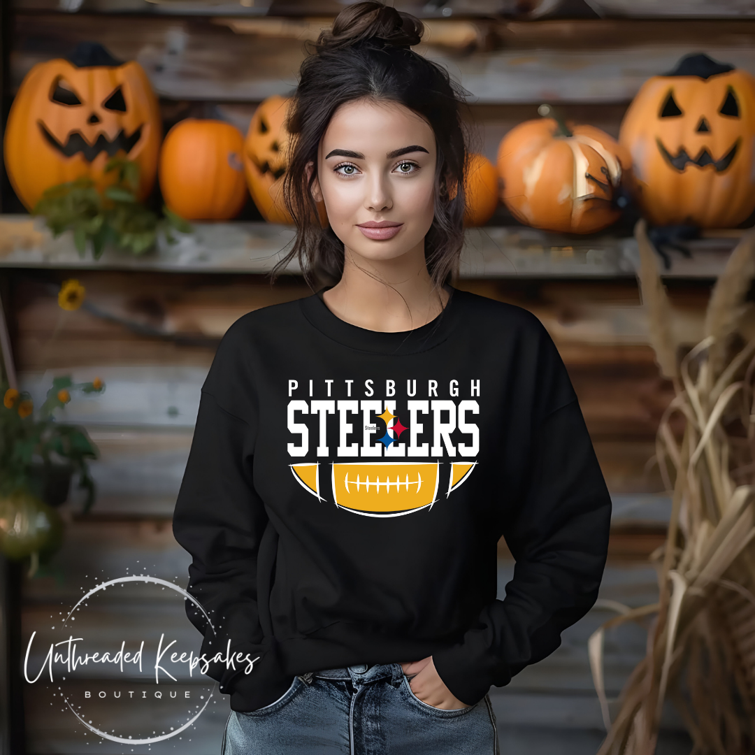 Football Steelers Graphic Crewneck