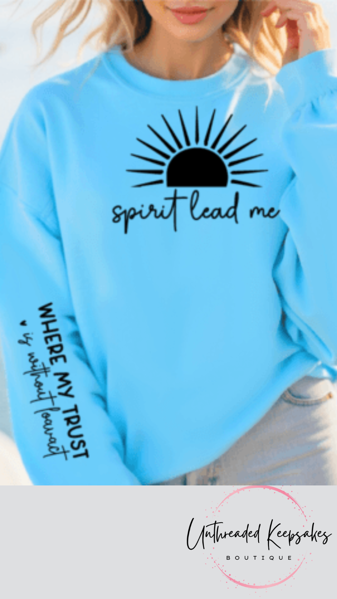 Spirit Lead Me Cute Simple Graphic Crewneck