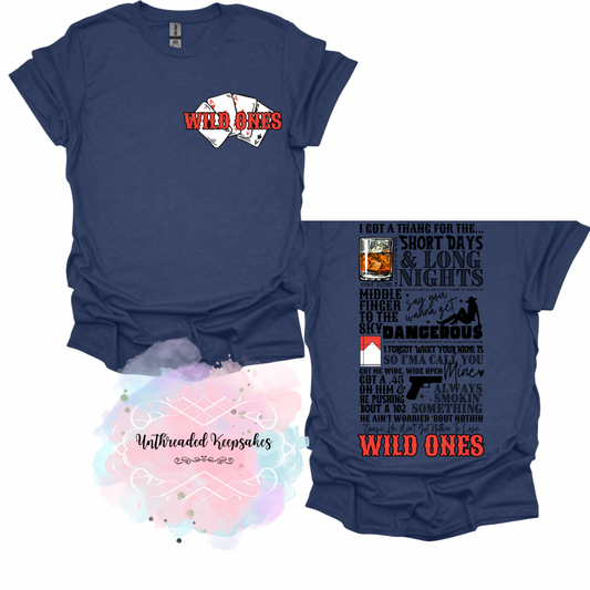 Wild ones music graphic tshirt