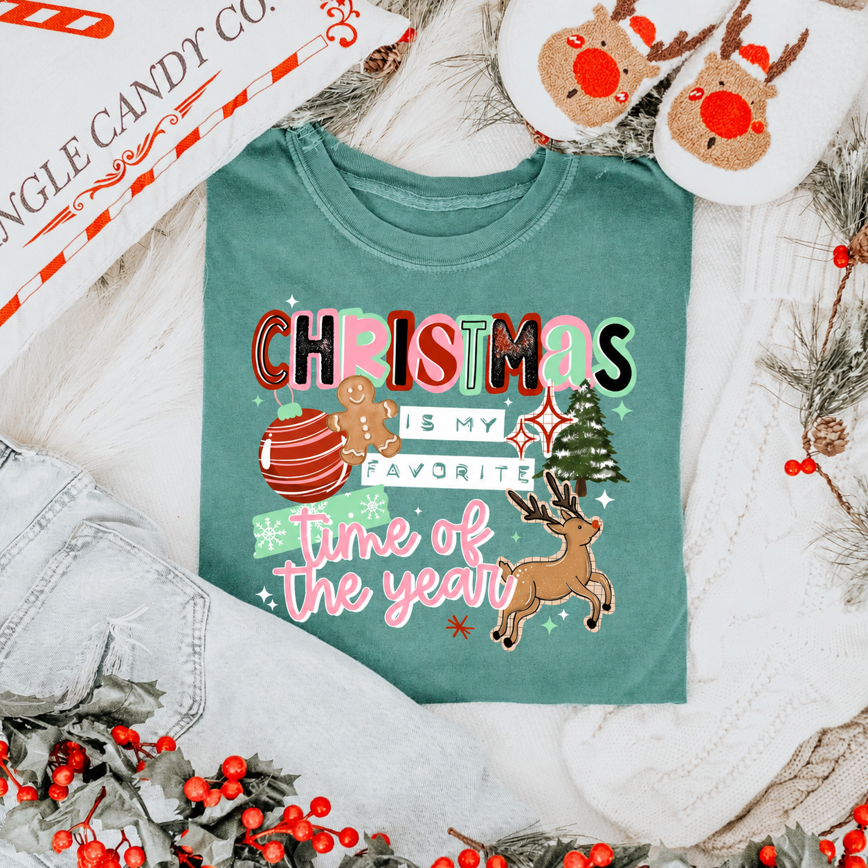Christmas Is My Favorite Time of the Year Graphic Shirt