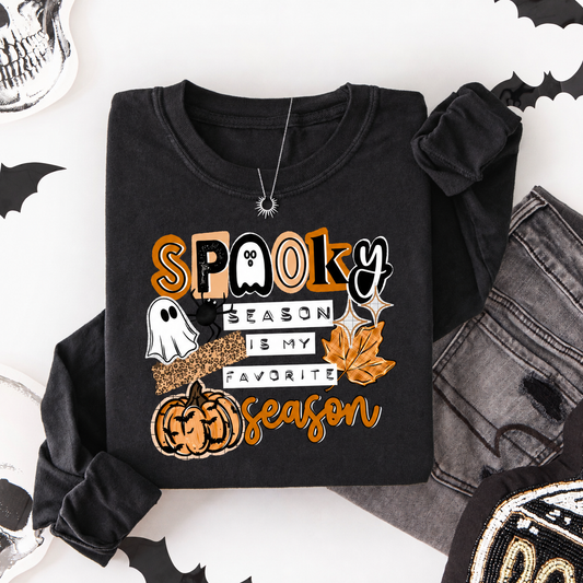 Spooky Season Is My Favorite Season Halloween Graphic Crewneck