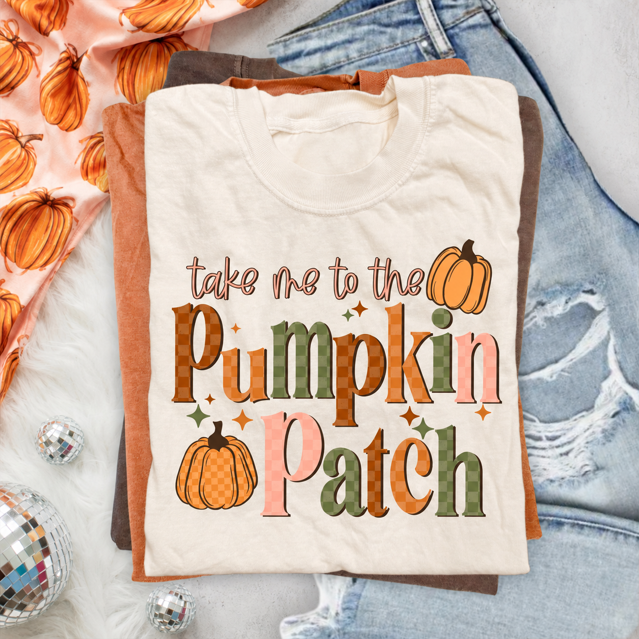 Take Me to the Pumpkin Patch Fall Graphic Shirt