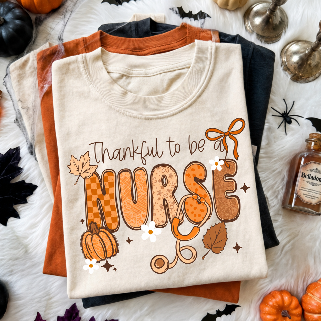 Thankful to Be a Nurse Fall Graphic Shirt