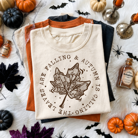The Leaves Are Falling and Autumn Is Calling Graphic Shirt