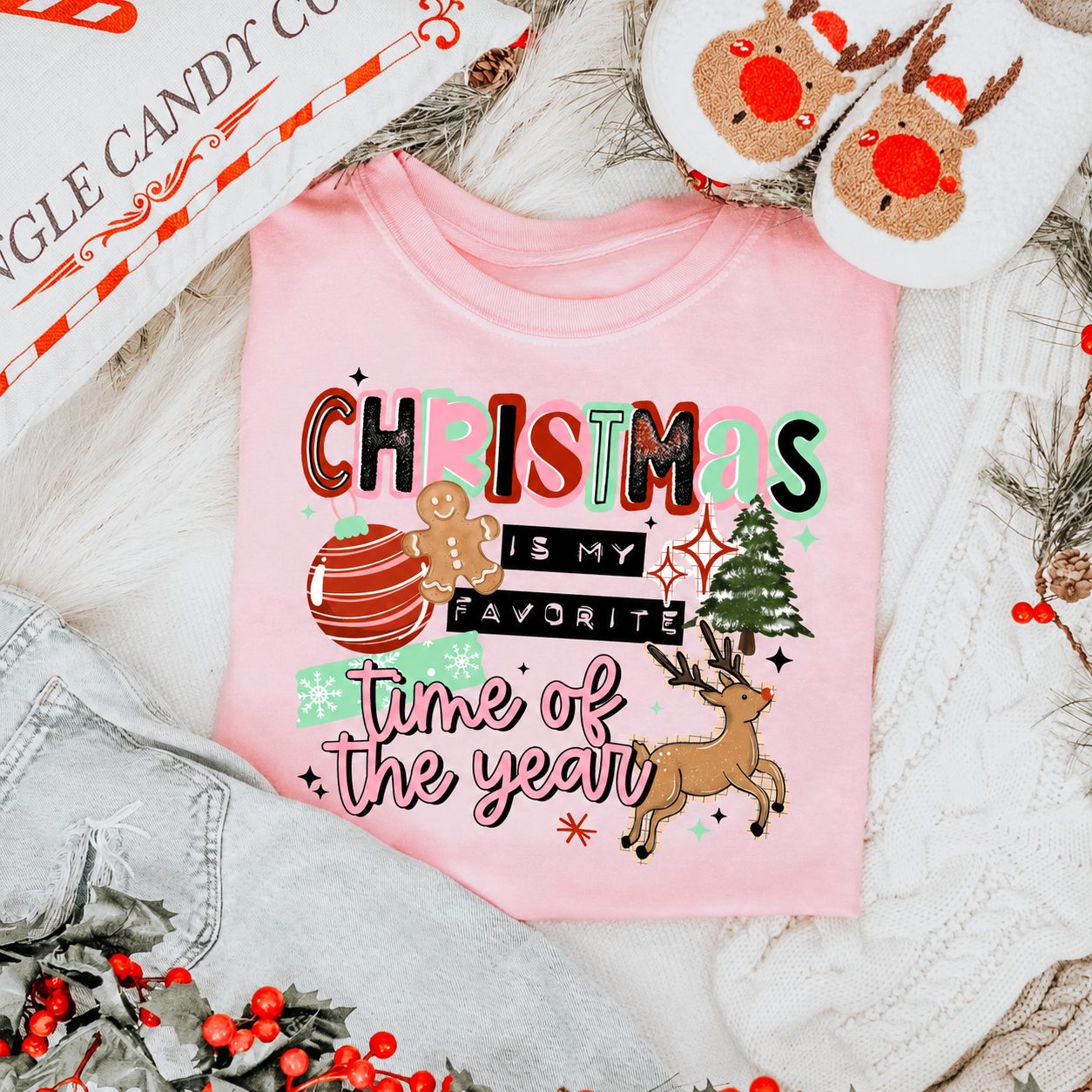 Christmas Is My Favorite Time of the Year Graphic Shirt