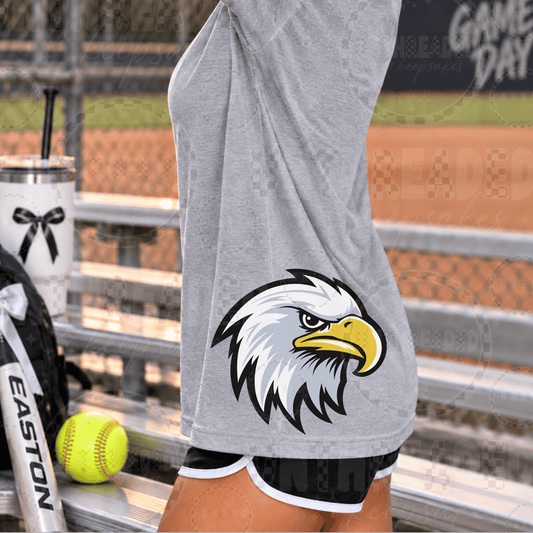 Custom School Spirit Shirt | Oversized Mascot & School Name Tee | Any School or Mascot
