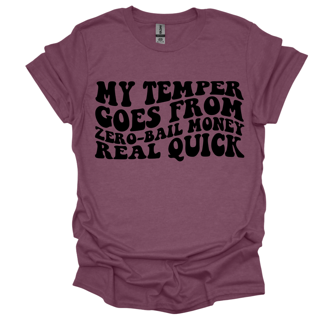 My temper graphic t-shirt