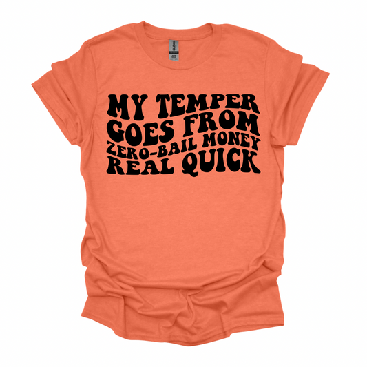 My temper graphic t-shirt