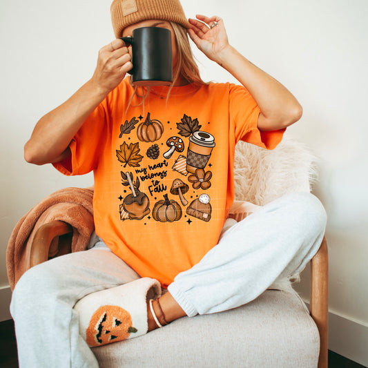My Heart Belongs to Fall Tee 🍂🎃