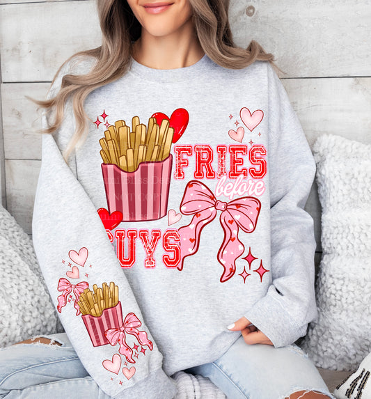Fries Before Guys – Valentine Sweatshirt 🍟💖