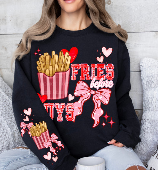 Fries Before Guys – Valentine Sweatshirt 🍟💖