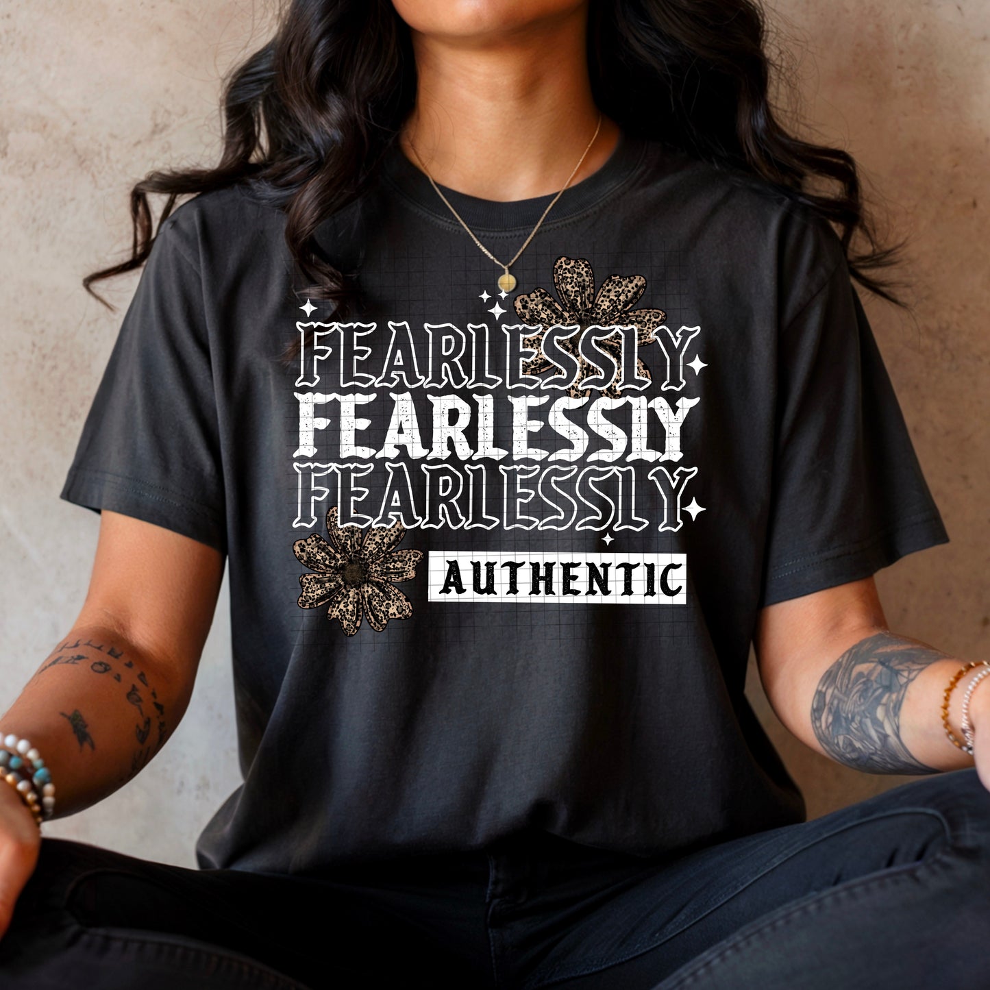 Fearlessly Authentic Graphic Tee – Empowered Statement Shirt