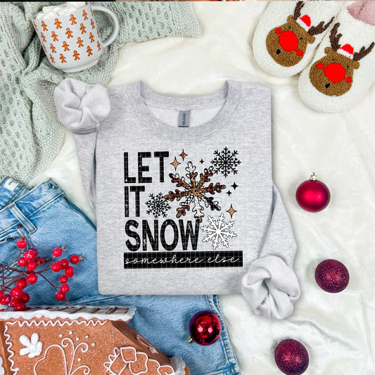 Let It Snow Graphic Crewneck