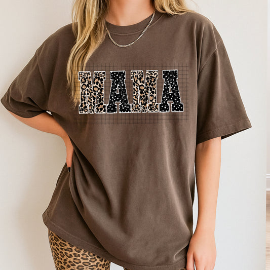 Mama Animal Print T-Shirt