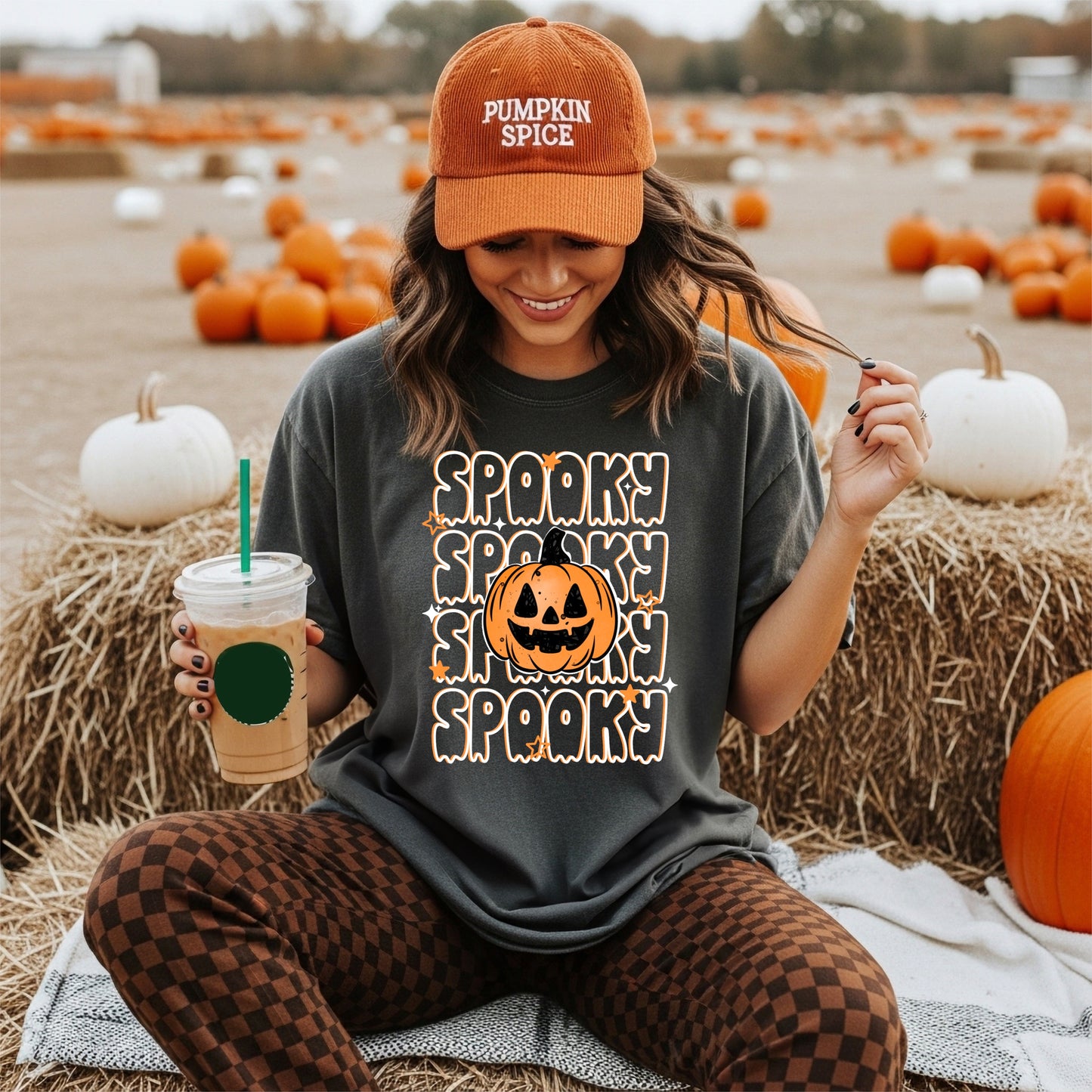 Spooky Pumpkin Halloween Graphic Tee