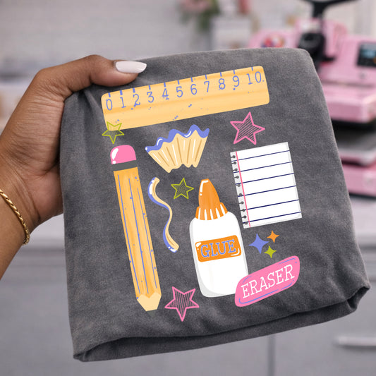 Cute Teacher Essentials Graphic Shirt