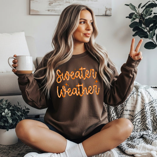 Sweater Weather Fall Crewneck 🍂☕