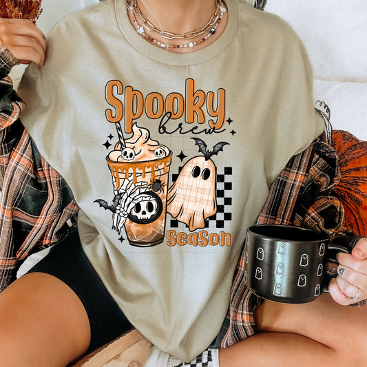 “Spooky Brew Season” Graphic Tee 👻☕🦇
