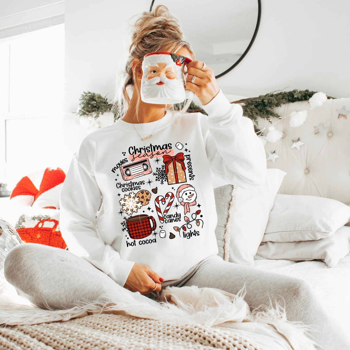 Christmas Season 🎄☕✨ Cozy Holiday Sweatshirt