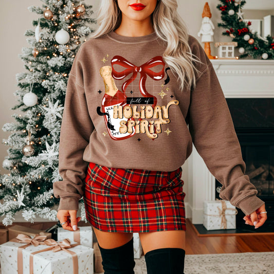 🍾✨ Full of Holiday Spirit Sweatshirt 🎄💖