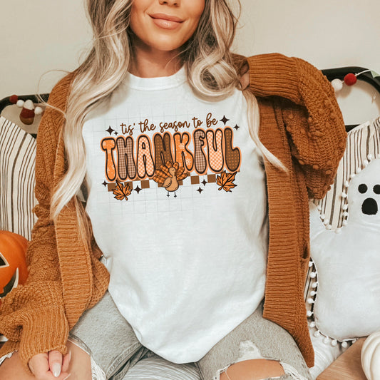 “Tis the Season to Be Thankful” Thanksgiving Graphic Tee 🦃🍂