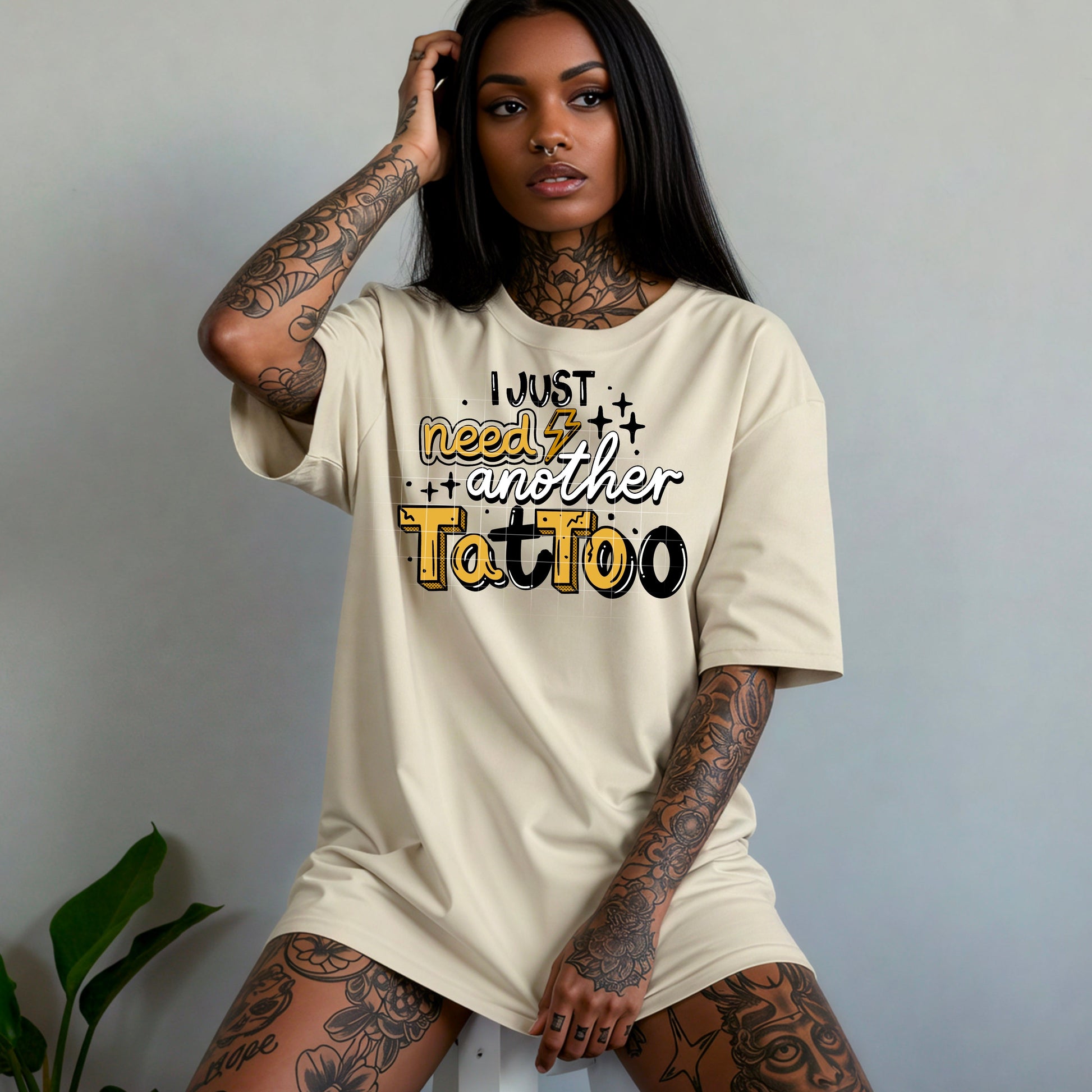 I Just Need Another Tattoo Tee (Yellow Accent)