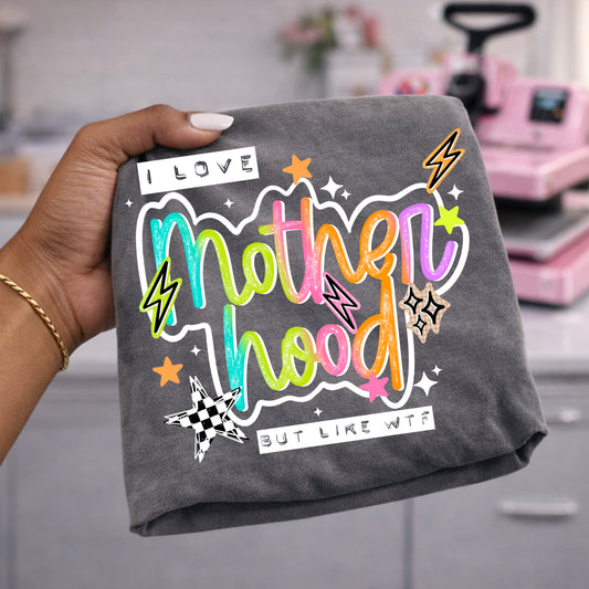 Funny Mom Shirt | Colorful Retro Motherhood T-Shirt | Chaos Mom Life Tee | Mother's Day Gift