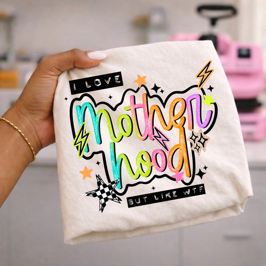 Funny Mom Shirt | Colorful Retro Motherhood T-Shirt | Chaos Mom Life Tee | Mother's Day Gift
