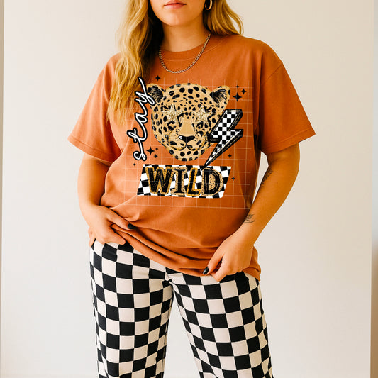 🐆 Stay Wild Leopard Graphic Tee ⚡