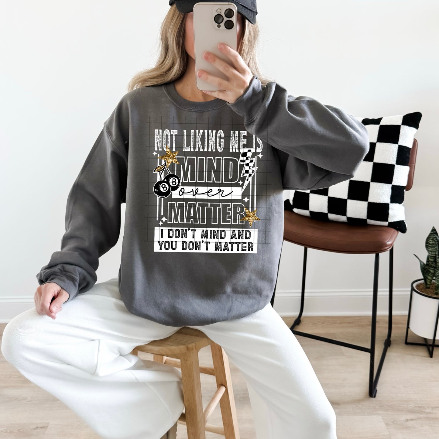 ⭐ Mind Over Matter Attitude Crewneck ⚡🖤