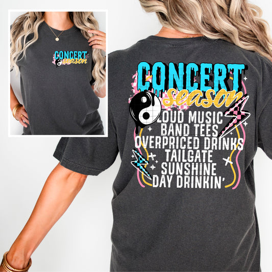 🎶 Concert Season Vibes Tee – Retro Music Festival Graphic T-Shirt