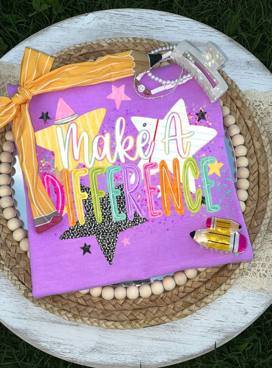 Make A Difference Teacher Shirt