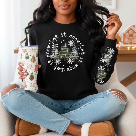 ❄️🌲 Let It Snow Cozy Forest Sweatshirt ✨💖