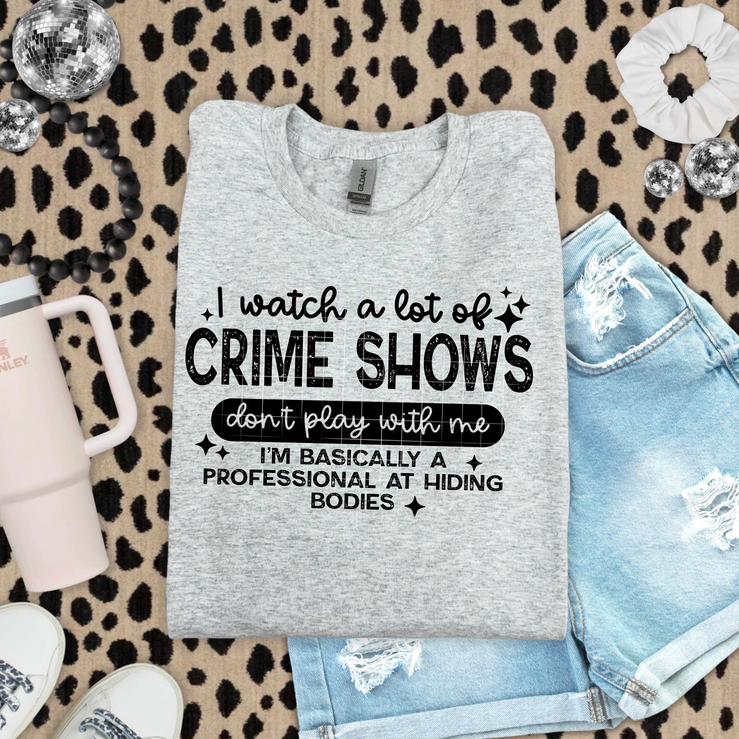 🔍 Crime Shows Tee — Funny Graphic Shirt ✨ True Crime Lover T-Shirt