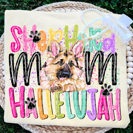 Shepherd Mom Hallelujah Shirt