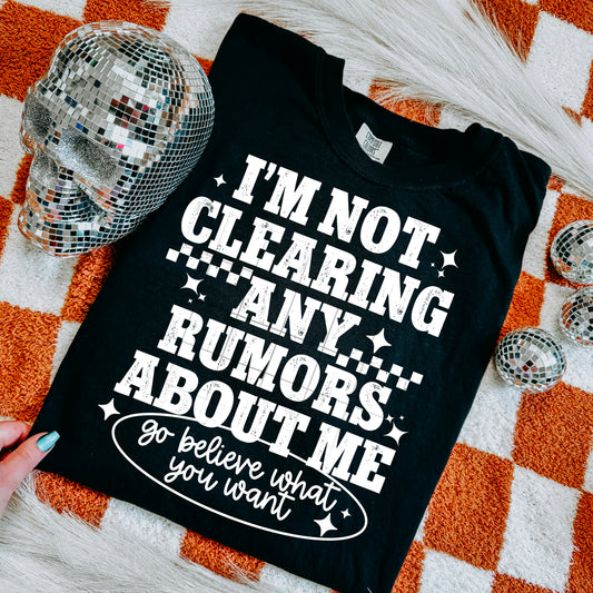 “I’m Not Clearing Any Rumors” Tee 🤭✨ | Spicy Graphic Shirt 🔥👚