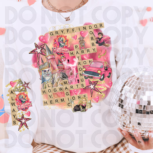 Brave House Valentine Wizard Shirt | Pink Magic Tee