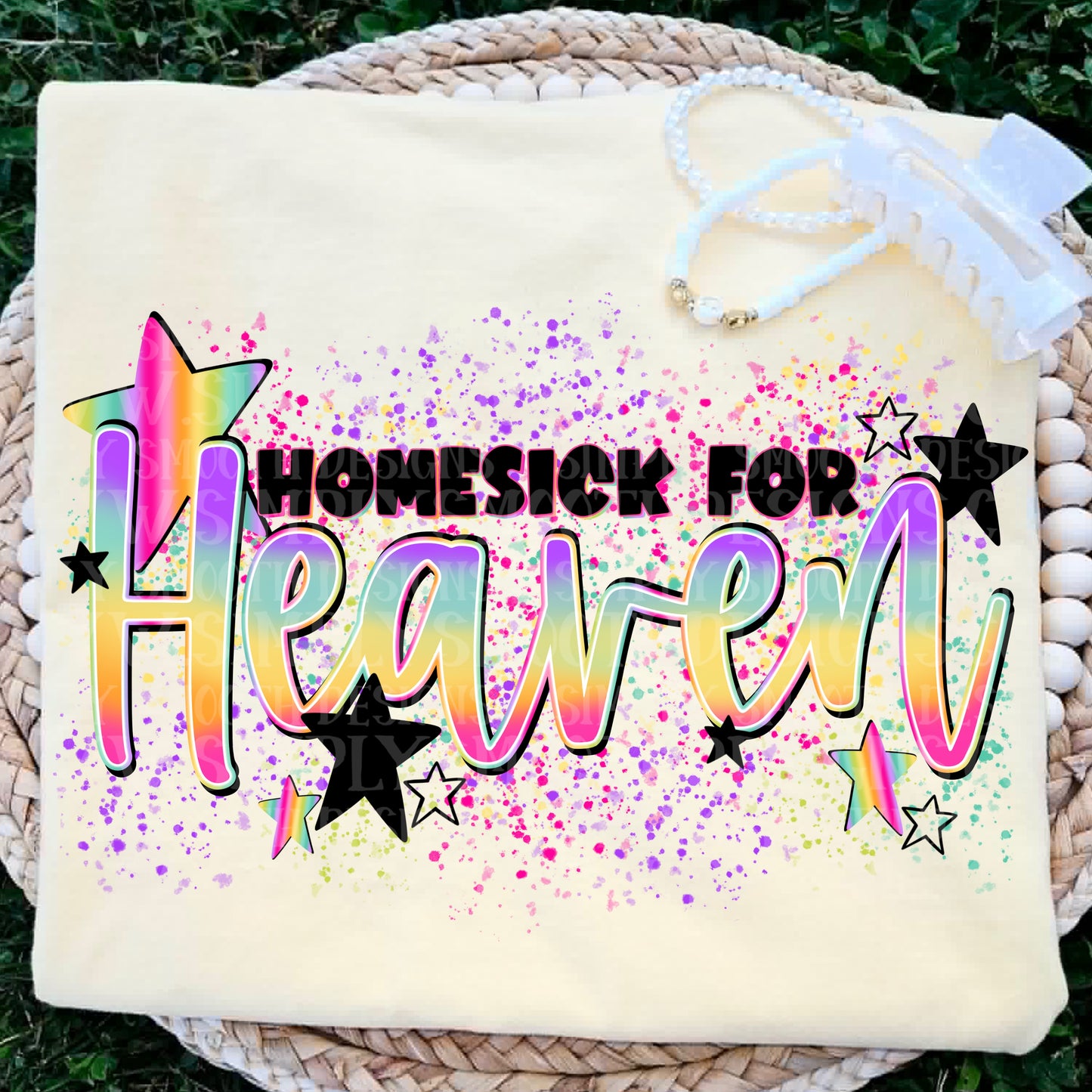 Homesick for Heaven Christian Graphic Tee