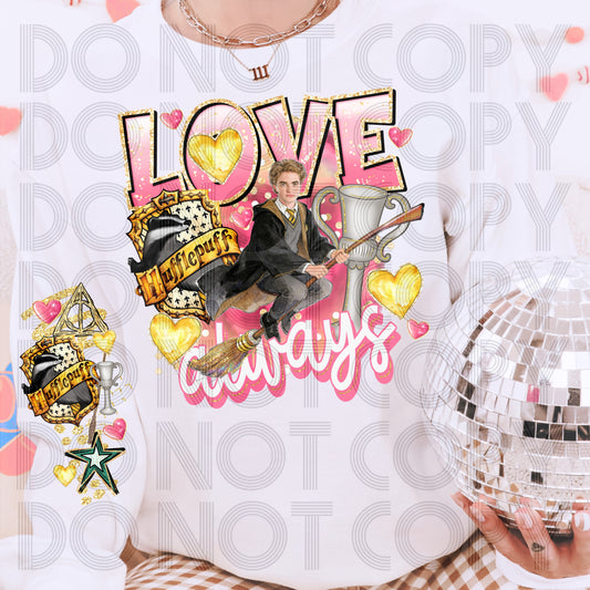 Love Always Wizard House Shirt | Valentine Magic Tee