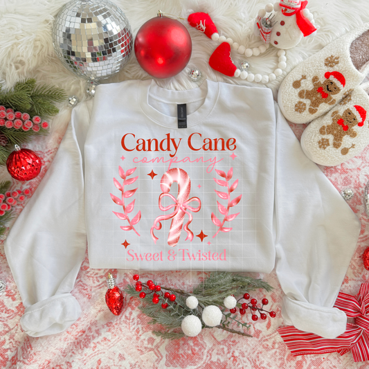 🍬 Candy Cane Company Sweatshirt 🎀 Sweet & Twisted Christmas Crewneck ❤️
