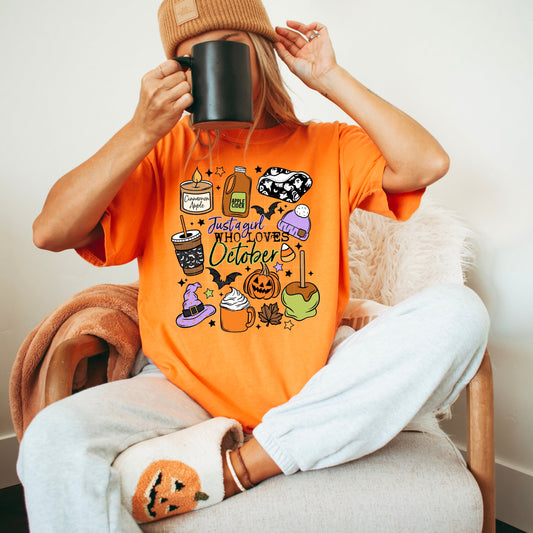 Just a Girl Who Loves October Tee