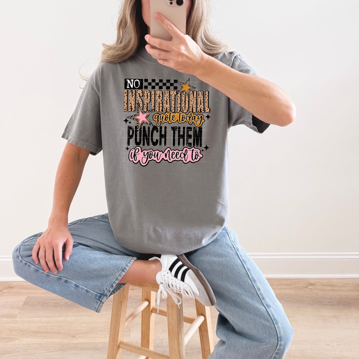 ⭐ No Inspirational Quote Today Tee ✨