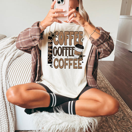 Coffee Coffee Coffee Graphic Tee Hot