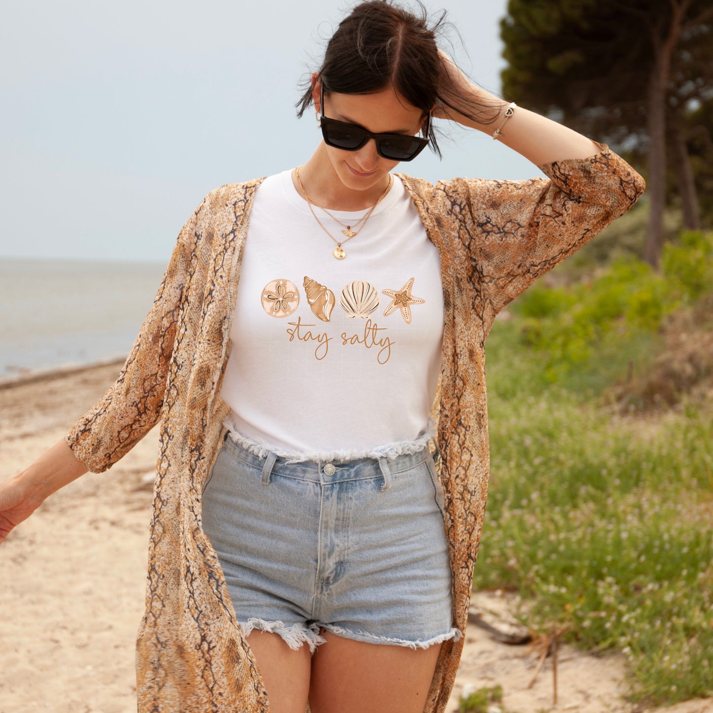 Stay Salty Beach Shirt 🌊 Coastal Summer Graphic Tee