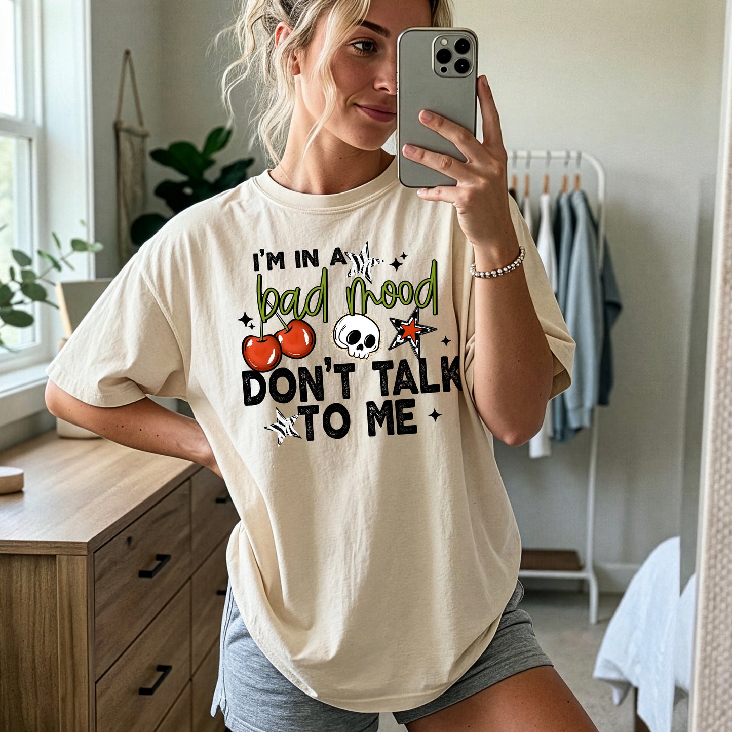 I'm In A Bad Mood Don't Talk To Me Graphic Tee