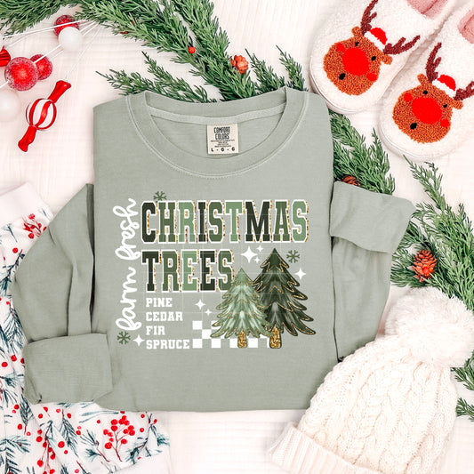 Farm Fresh 🎄✨ Christmas Trees Comfort Colors Sweatshirt