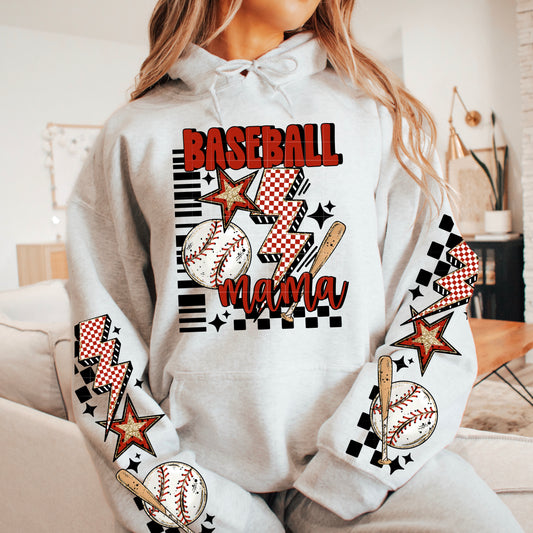 Baseball Mama Graphic Hoodie