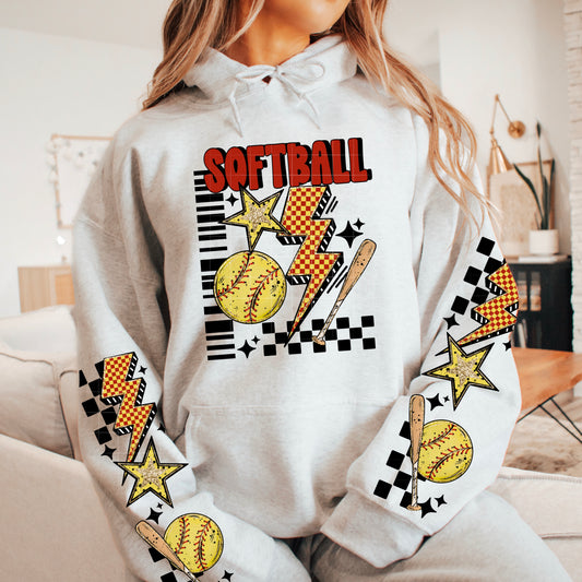 Softball Graphic Hoodie